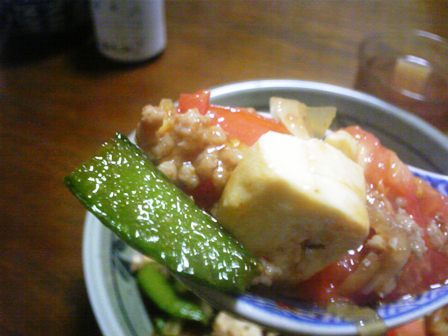 野菜のある朝食。