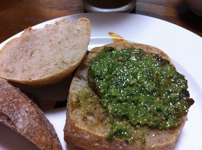 しそとバジルのジェノベーゼ風。