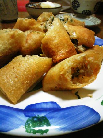 春巻きがうまく揚がったら嬉しいです。