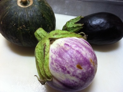 イタリア野菜と蒲江の魚。