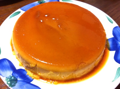 かぼちゃプリンができました。