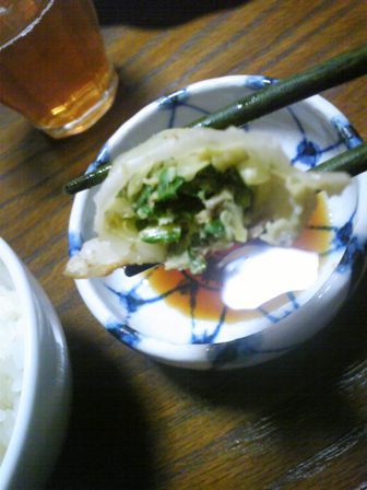 ケールぎょうざ