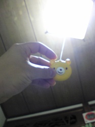 寝たまま電気を消すためのくま