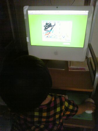 2歳児Mac。