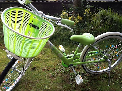 アリーの自転車。