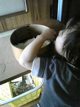 つまみ食い。