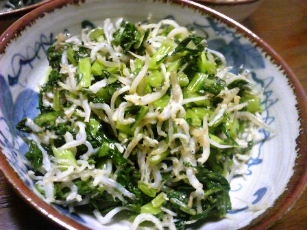 葉っぱと豆腐。