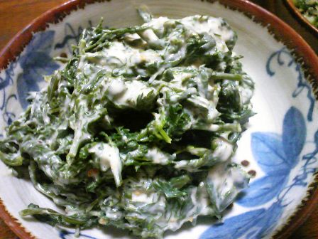葉っぱと豆腐。