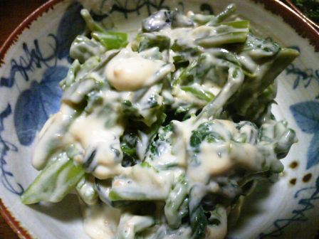 葉っぱと豆腐。