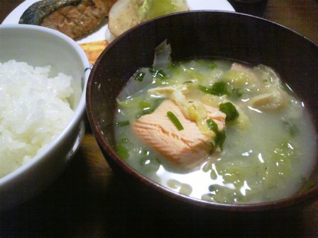 大きな鮭をいただきました。