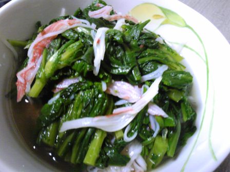 春菊のおひたし。