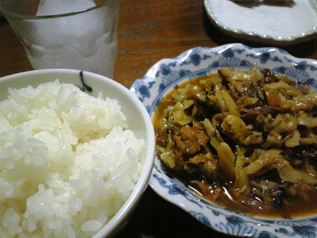 ウチ炎。高菜ブタ定食。