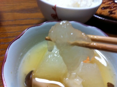 まだまだ食べる冬瓜。