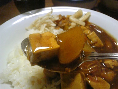 和風カレーもおいしい。