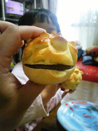 くっついた、のパン。