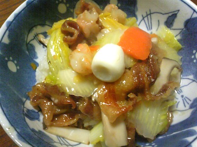 中華な毎日。白菜たっぷりの八宝菜