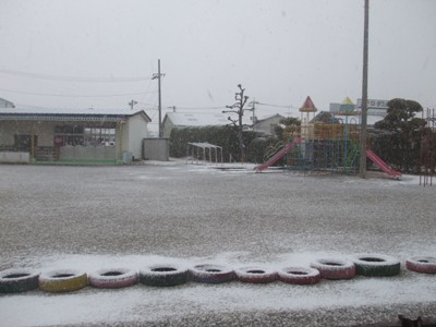 雪が降ったらいいのにな。