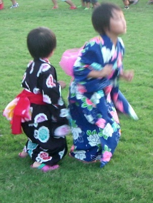 夕涼み会とゆかた。