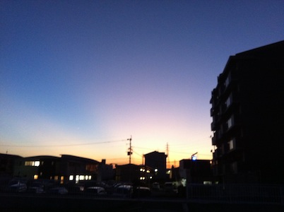 夕暮れ鉄塔。