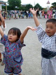 幼稚園の夕涼み会