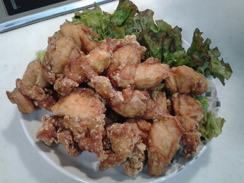 佛茶の唐揚げ(*^^*)