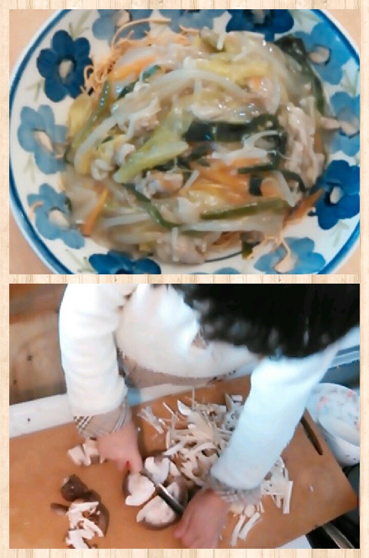 野菜たっぷり皿うどん。。