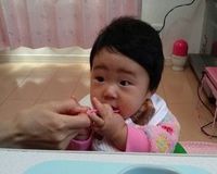 初めての離乳食( ω )