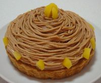 モンブランタルトといちじくタルト( ´ω｀ )