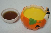 ハロウィンに濃厚かぼちゃプリン( ω )