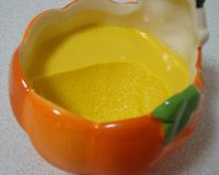 ハロウィンに濃厚かぼちゃプリン( ω )