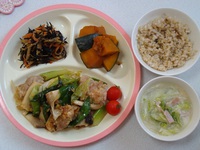 旦那にとっては前菜?の夜ご飯( ^^;)