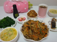 夜ご飯(  ̄ω ̄ )v