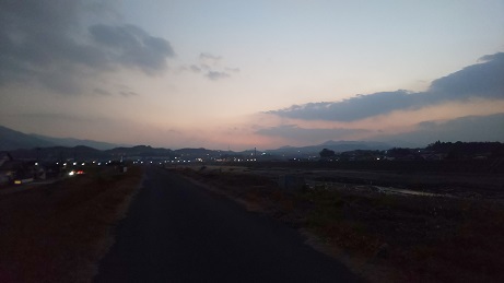 バス乗車、一人
