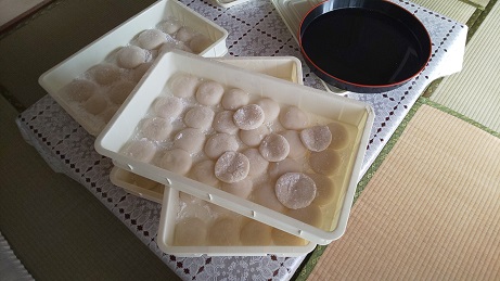 お餅の準備