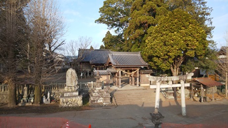 早朝の賀来神社