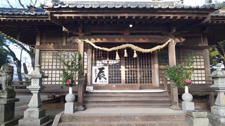 早朝の賀来神社
