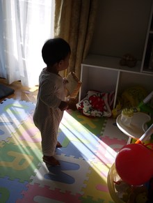朝食、のち、お手伝い。