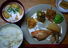 昨夜のご飯と寝言