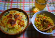 寒い日の夕飯。