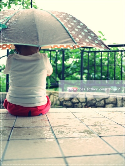 雨でも外。