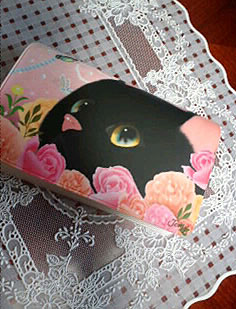 通帳ケース(黒猫)