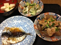 鶏肉とコンニャクの炒め物♪
