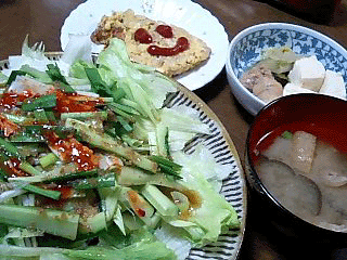 ☆切干大根と豚バラ肉入りオムレツ