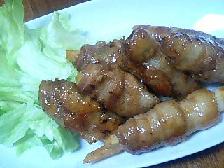 長芋の豚肉巻き♪