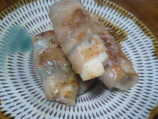 長芋の豚肉巻き♪