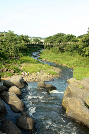 吊り橋~♪