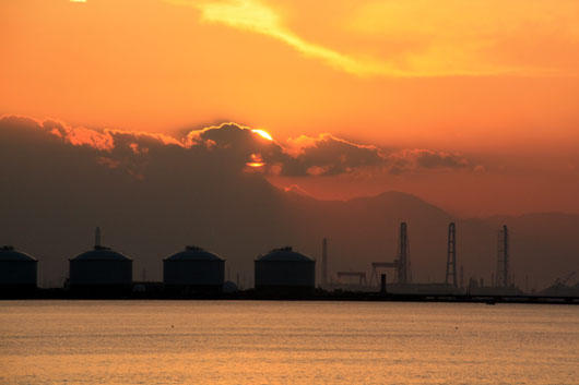 佐賀関の夕陽♪