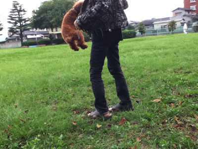 近くの公園で♪