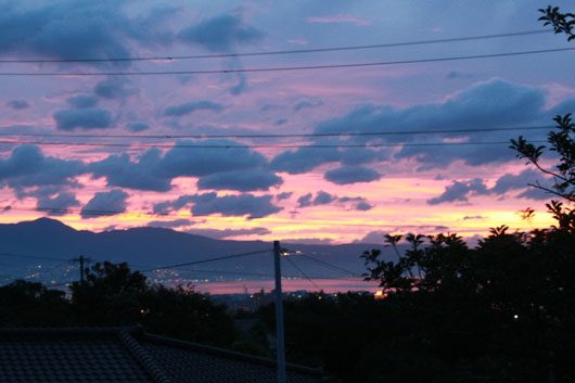 七夕の夕焼け