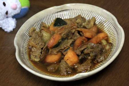 ☆牛肉とカボチャの煮物